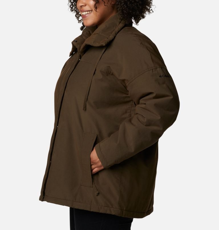 Women's Columbia Maple Hollow Insulated Jackets Dark Brown | Plus Size CA-DC5A1